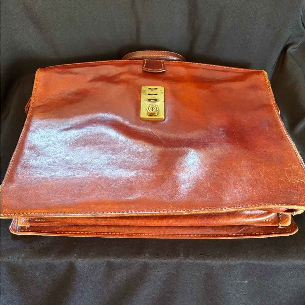 Vintage Henry Louis leather briefcase